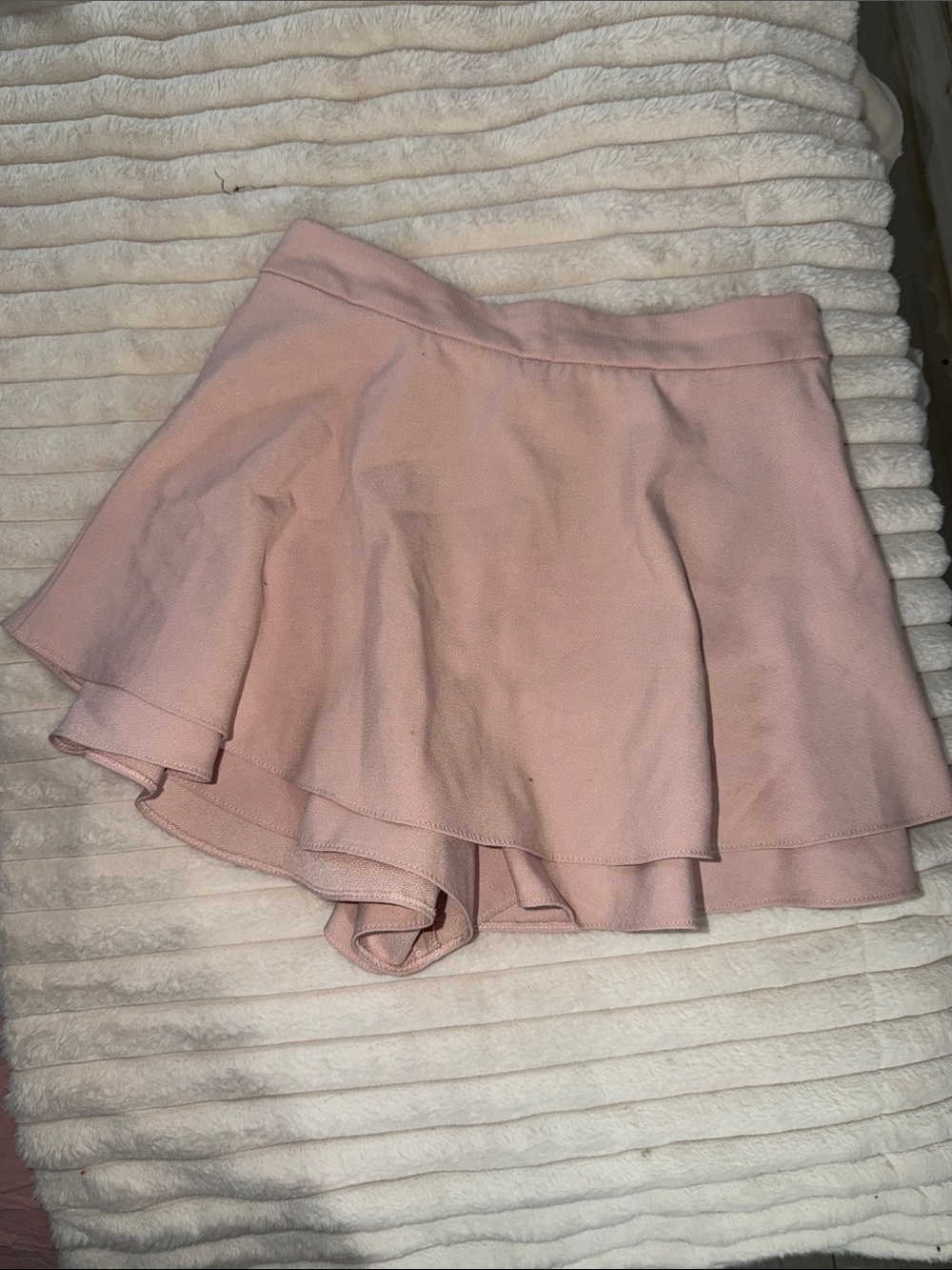 Zara Blush Pink Layered Skort